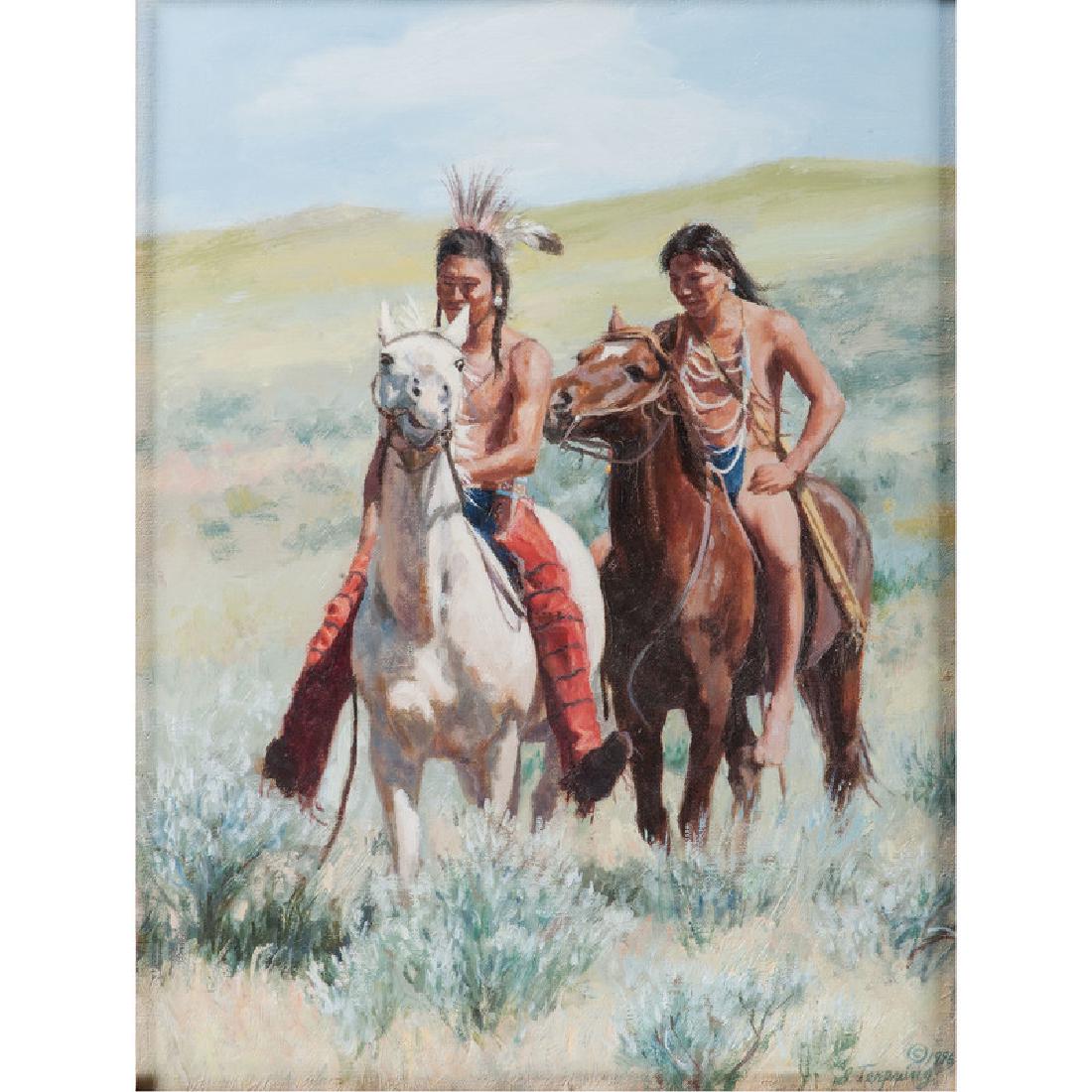 Susan Terpning (American, b. 1953) Oil on Canvas (1 of 2)