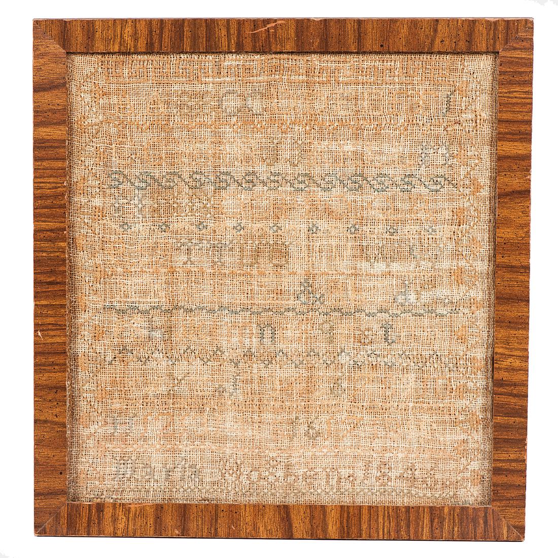 Alphabet Sampler, Dated 1846 (1 of 2)