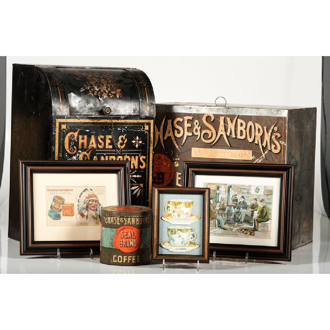 Chase & Sanborn Coffee Advertising Bins and Prints (1 of 20)