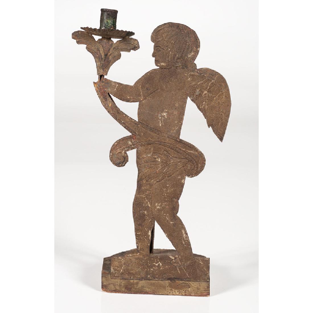 Tin Cherub Candlestick (1 of 6)
