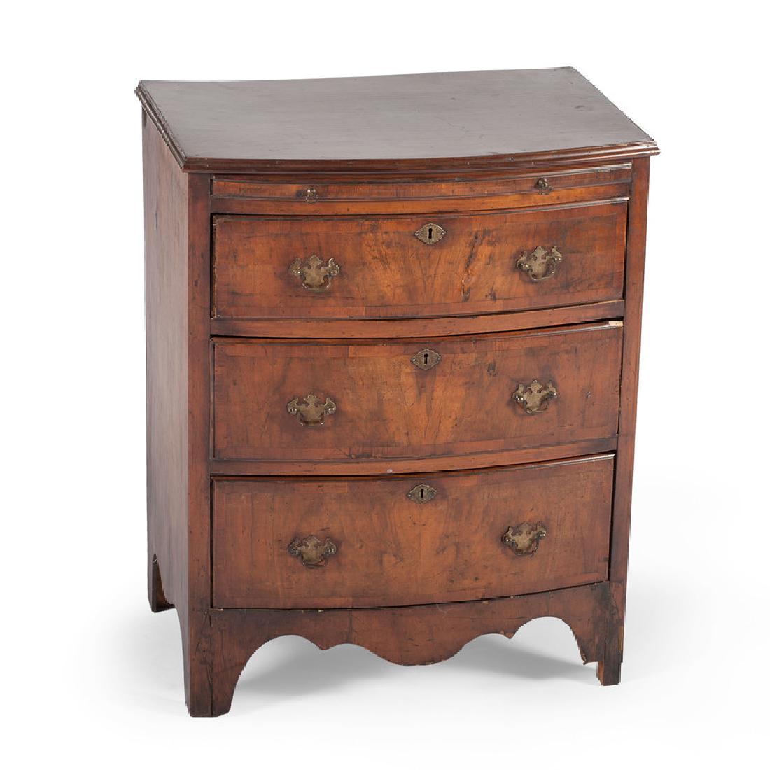 Chippendale Bow Front Chest of Drawers (1 of 6)