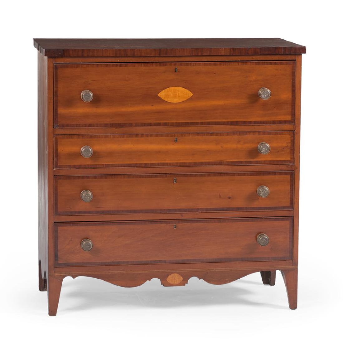 Hepplewhite Inlaid Chest of Drawers (1 of 8)