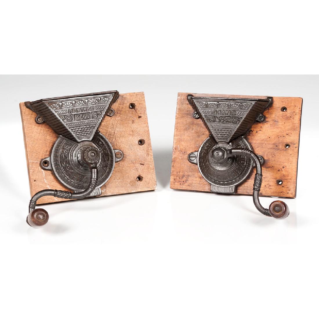 Peck, Stow, and Wilcox Wall Mounted Coffee Mills, Nos. (1 of 4)