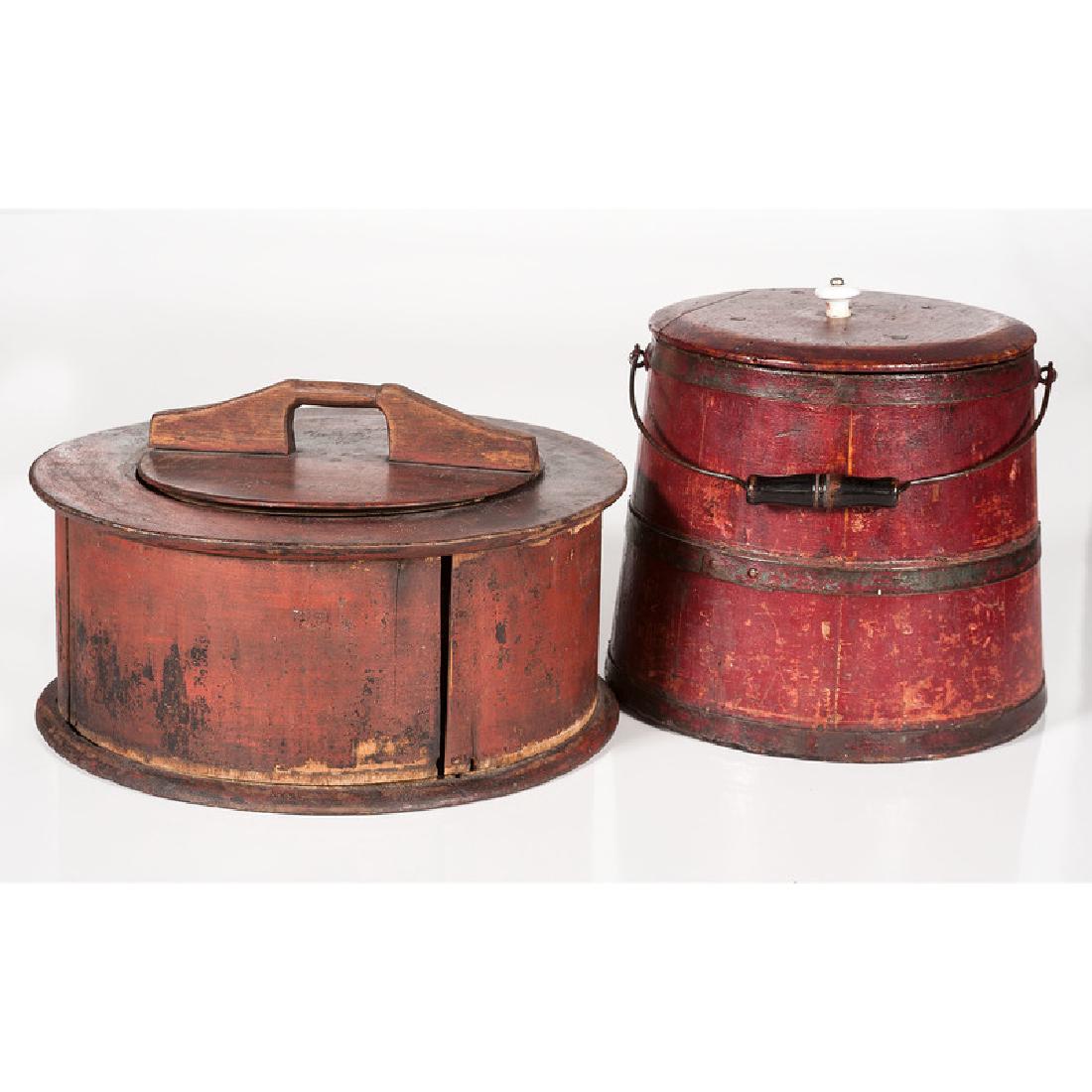 Painted Firkin and Cookie Box (1 of 6)