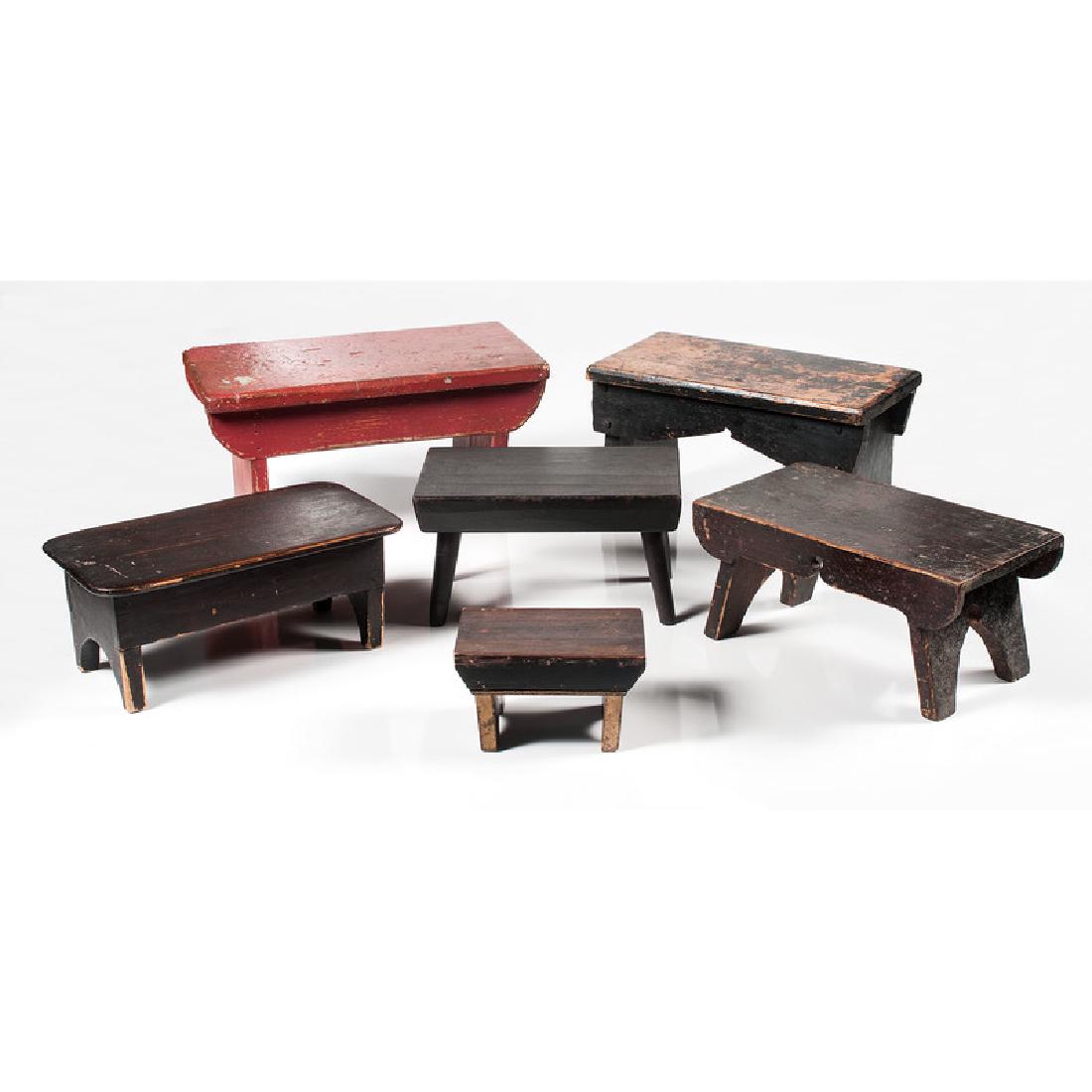 Miniature Wooden Footstools (1 of 3)