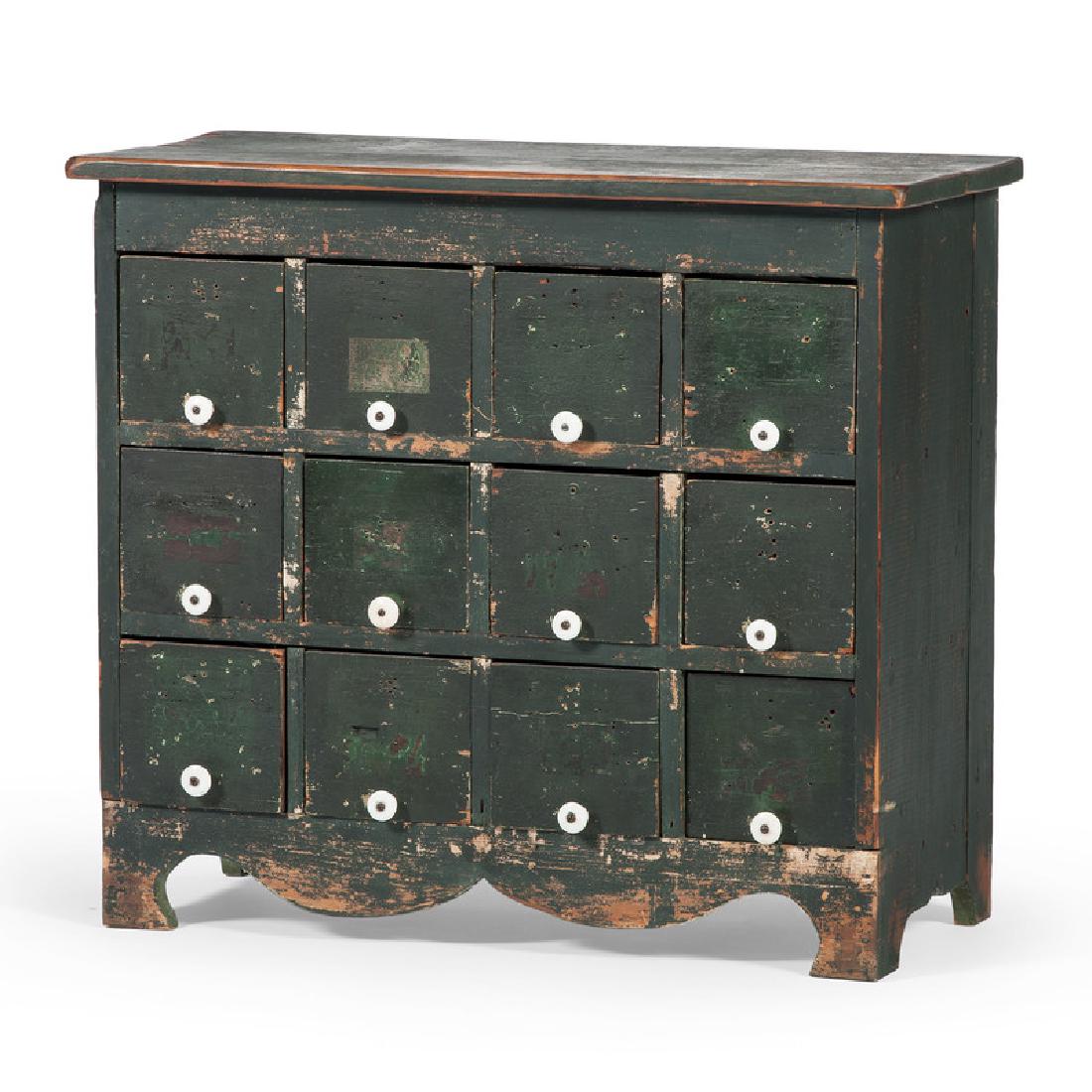 Painted Apothecary Cabinet (1 of 3)