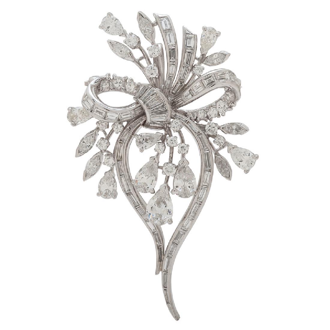 Platinum Diamond Brooch/Pendant (1 of 5)