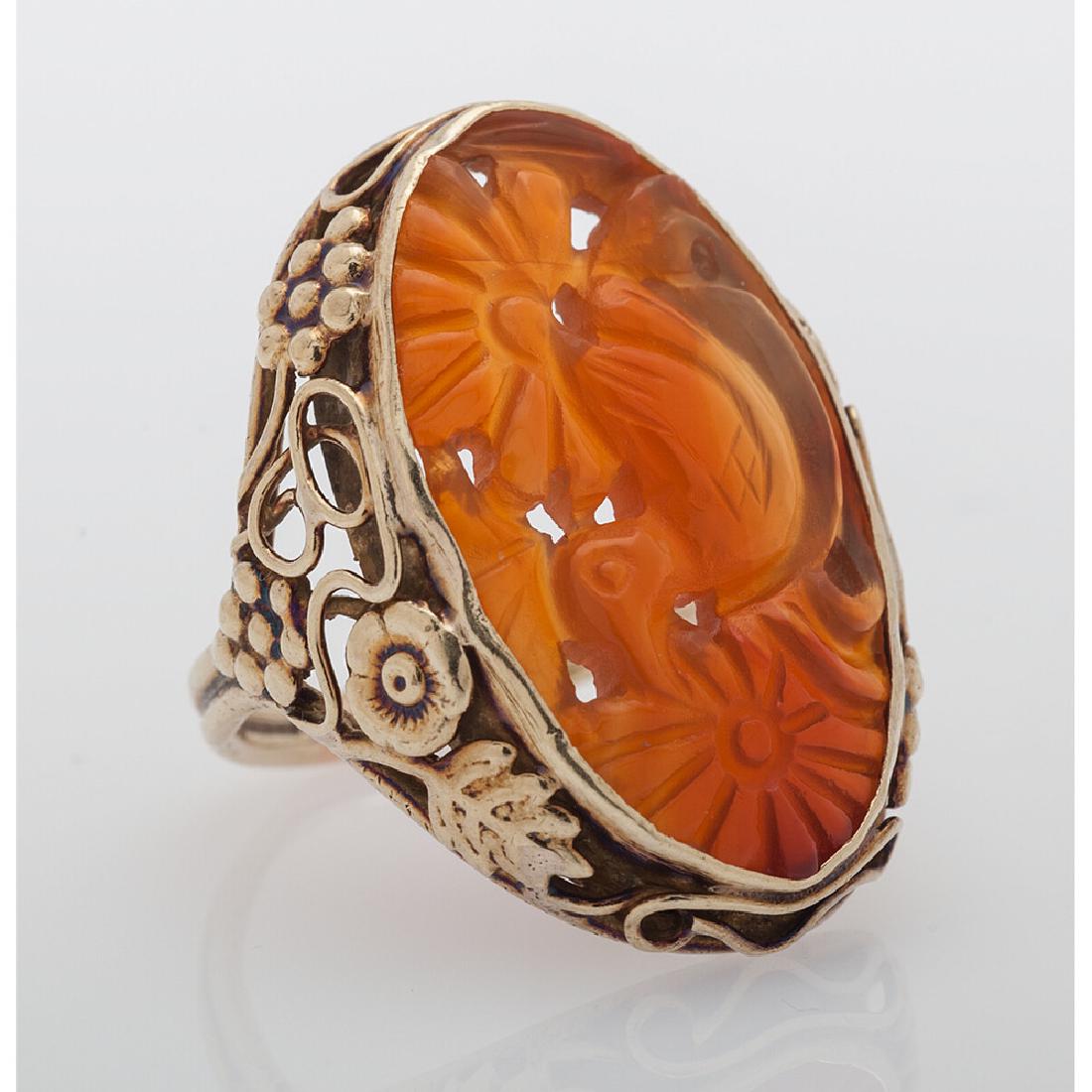 14 Karat Yellow Gold Carnelian Ring (1 of 5)