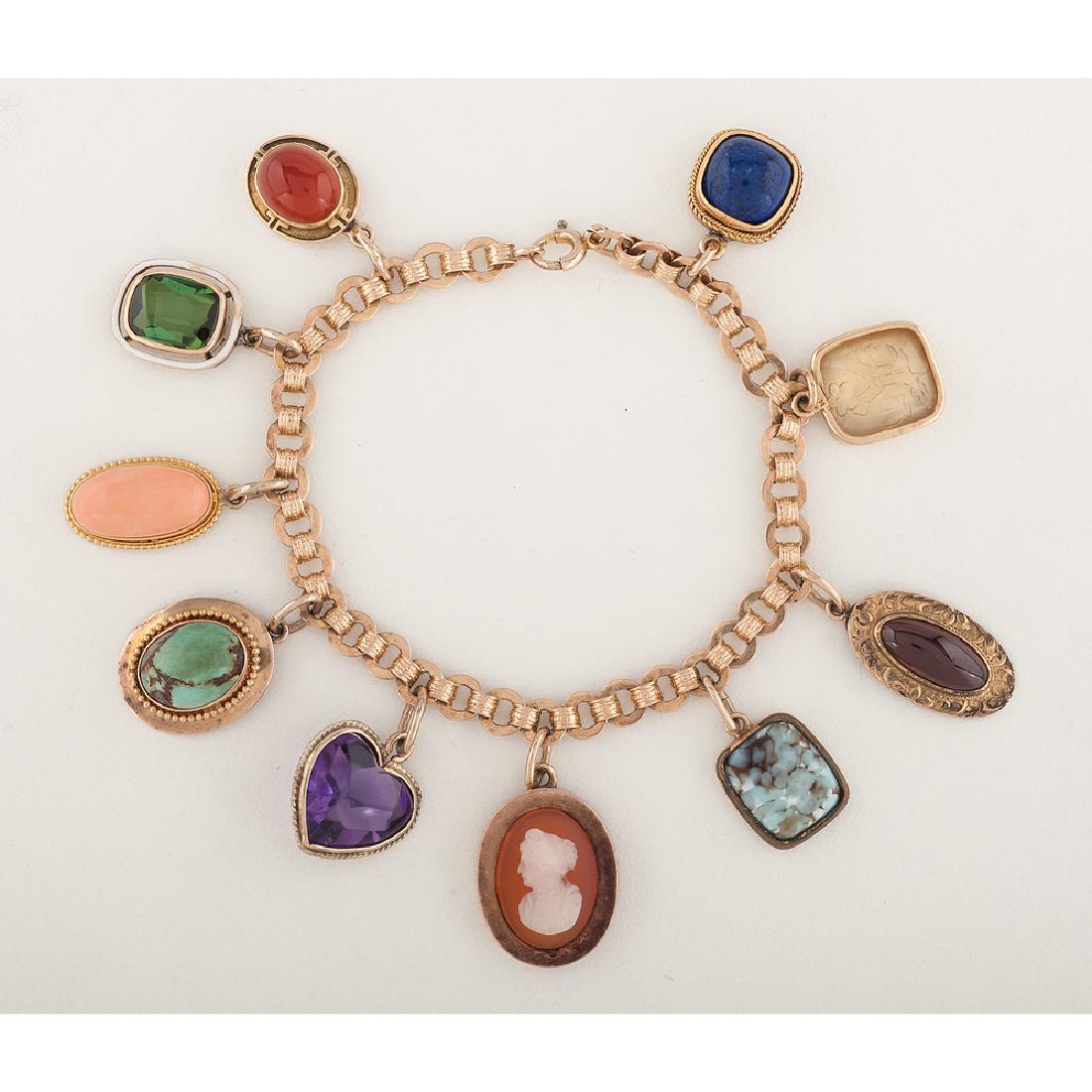 Charm Bracelet in Gold-Filled and Karat Gold (1 of 3)