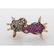 18 Karat Gold Diamond and Ruby Giraffe Ring