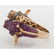18 Karat Gold Diamond and Ruby Giraffe Ring - 3