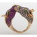 18 Karat Gold Diamond and Ruby Giraffe Ring - 5