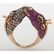 18 Karat Gold Diamond and Ruby Giraffe Ring - 6