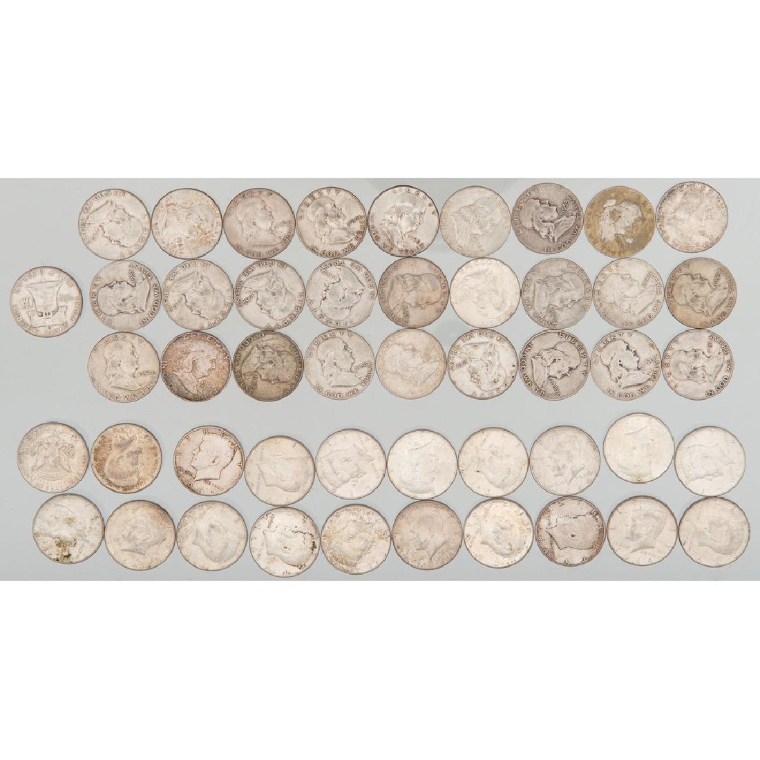 United States Franklin and Kennedy (1964) Half Dollars, (1 of 1)