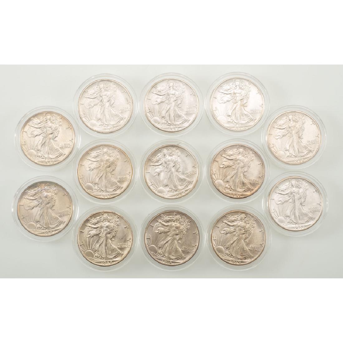 United States Walking Liberty Half Dollars, Lot of (1 of 2)