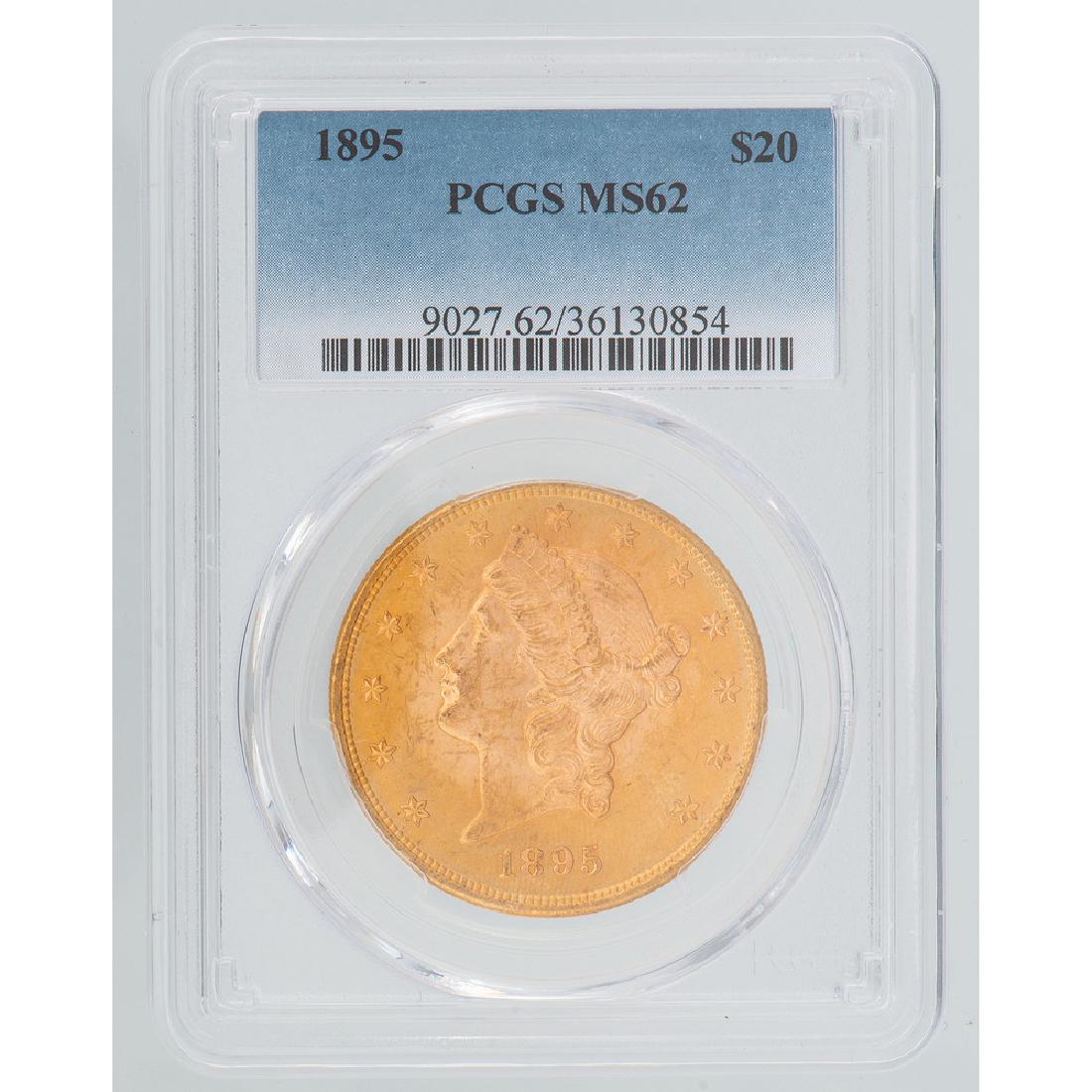 United States Liberty Head Double Eagle 1895 PCGS MS62 (1 of 2)