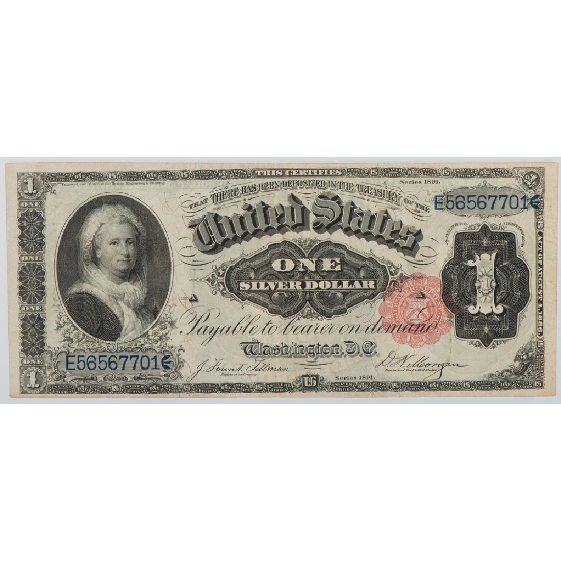United States $1 Silver Certificate Bank Note Series of (1 of 2)