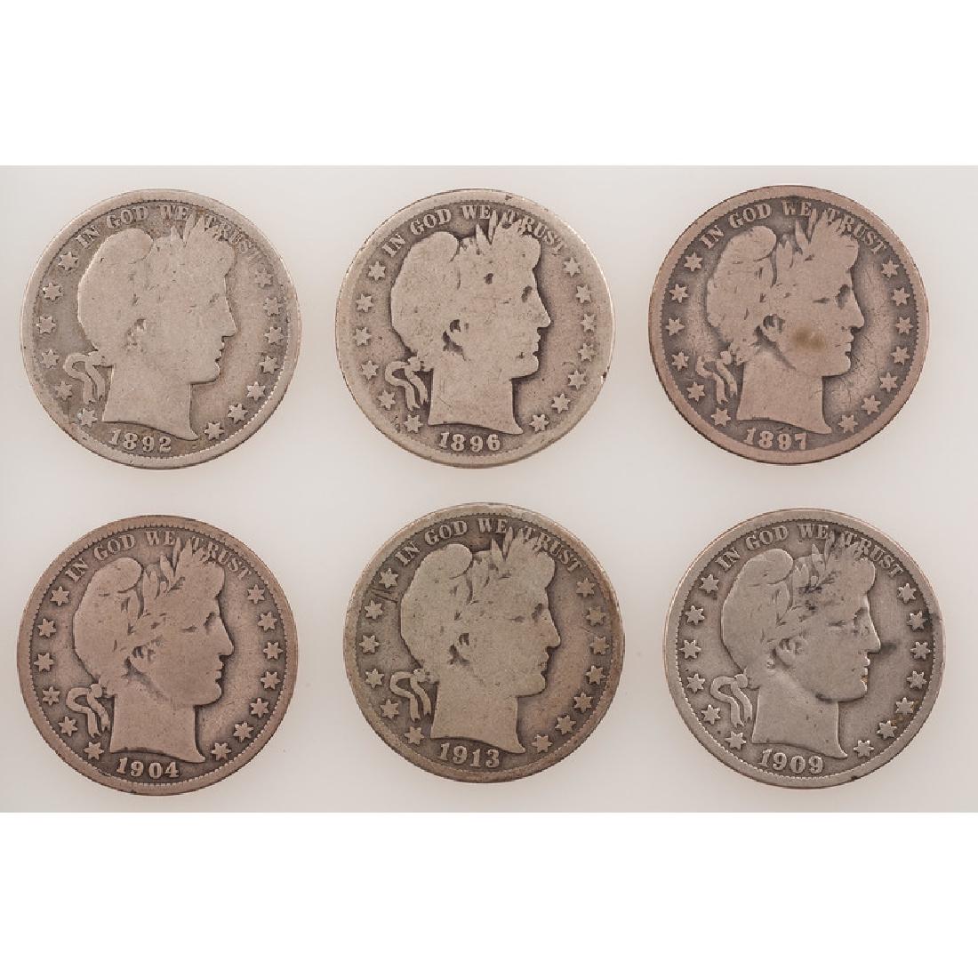 United States Barber Half Dollars, Lot of Six (1 of 2)