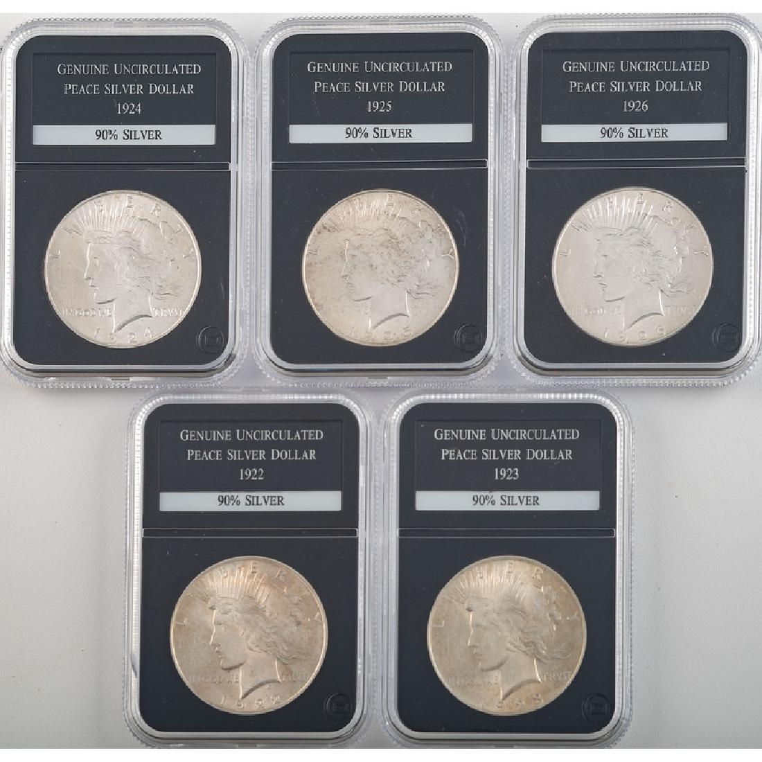 United States Uncirculated Peace Silver Dollars (1 of 2)