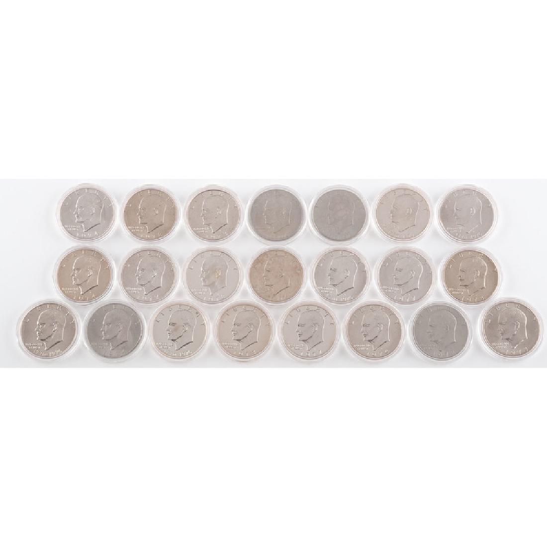 Eisenhower Dollar Coins and Proofs, Lot of Thirty-Five (1 of 6)