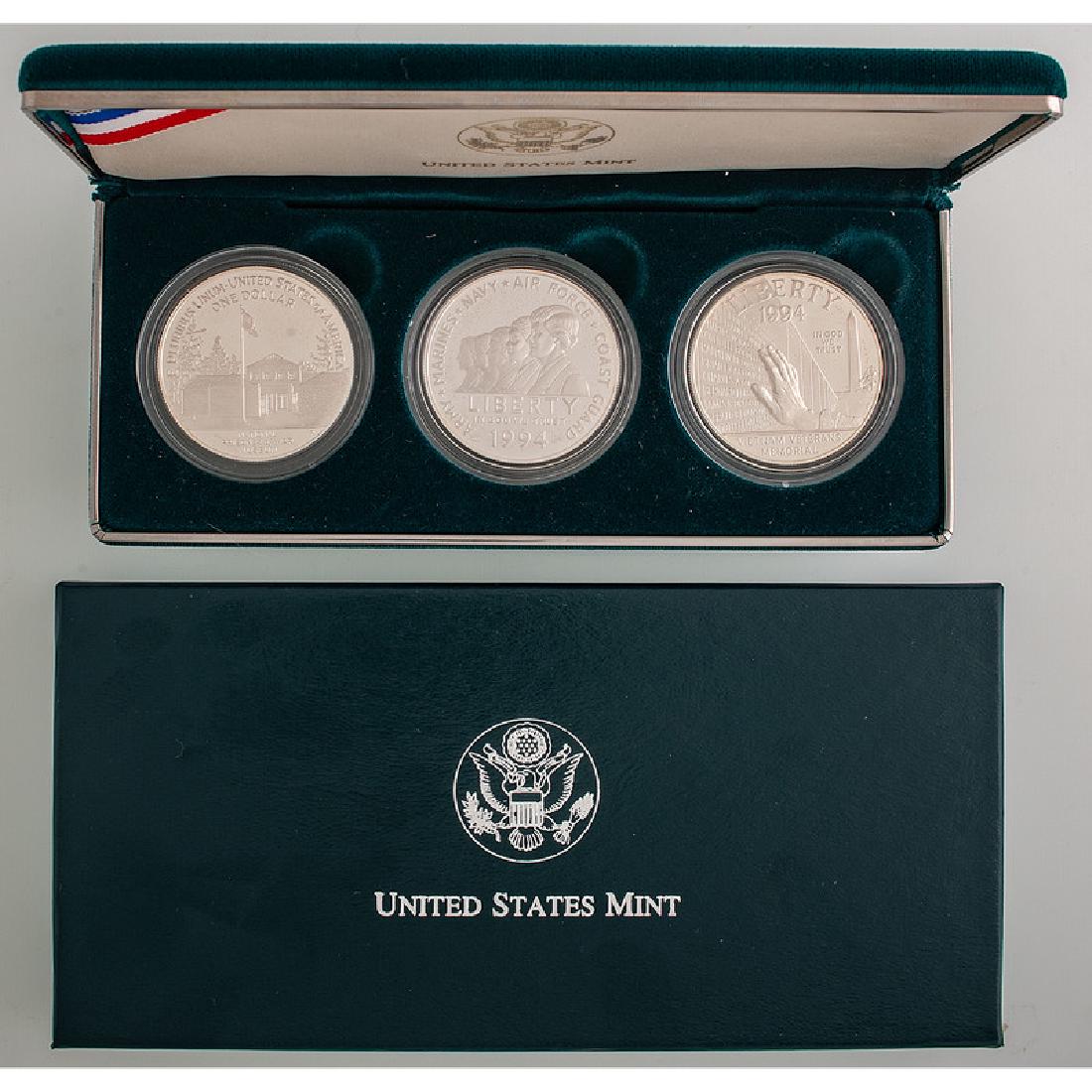 U.S Veterans Commemorative Silver Dollars 1994 (1 of 2)