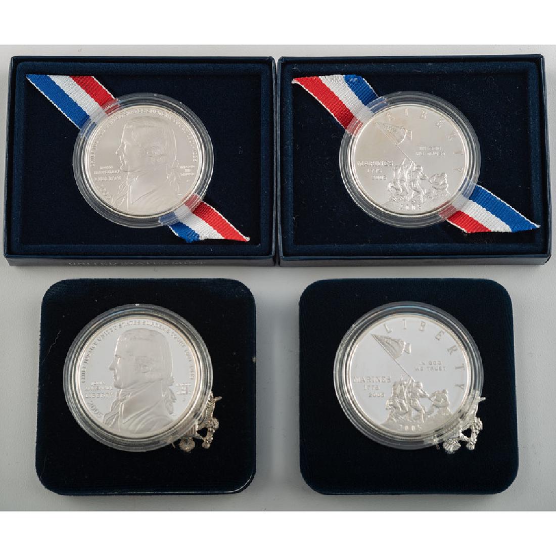 United States Mint Silver Dollars 2005-P, Lot of Four (1 of 3)