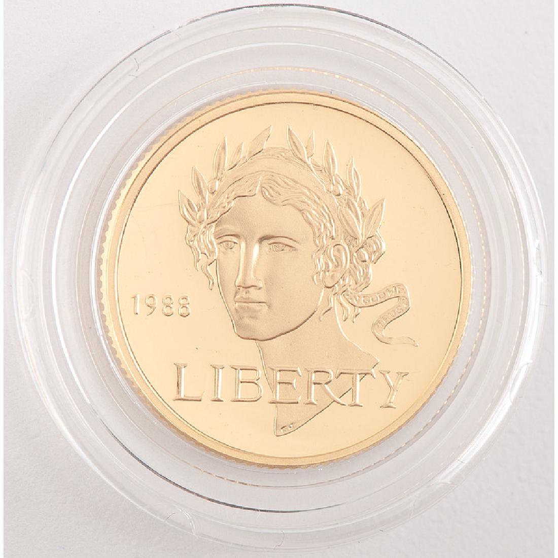 United States Seoul Olympiad Gold $5 1988-W, Proof (1 of 2)