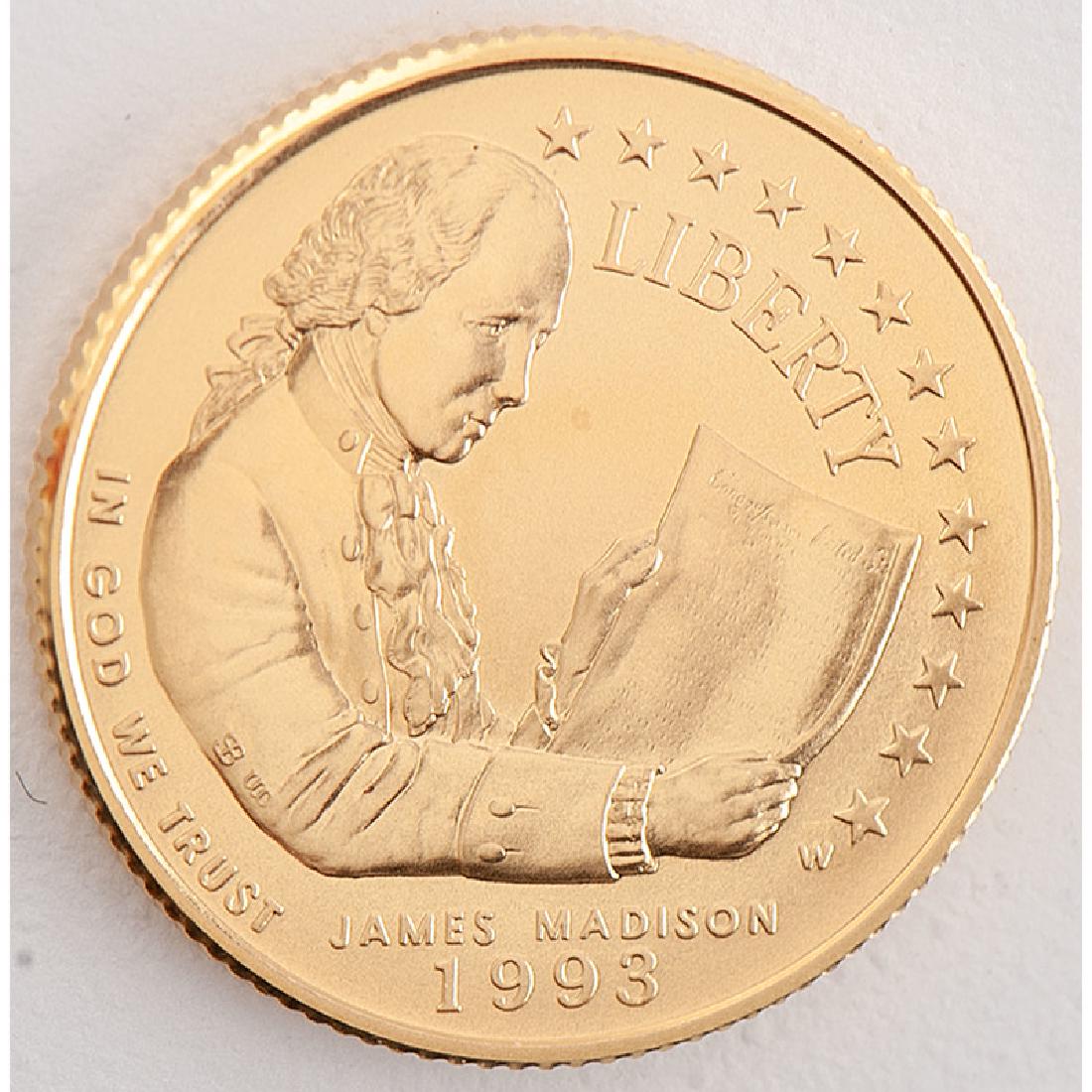 United States Bill of Rights Gold $5 1993-W (1 of 2)