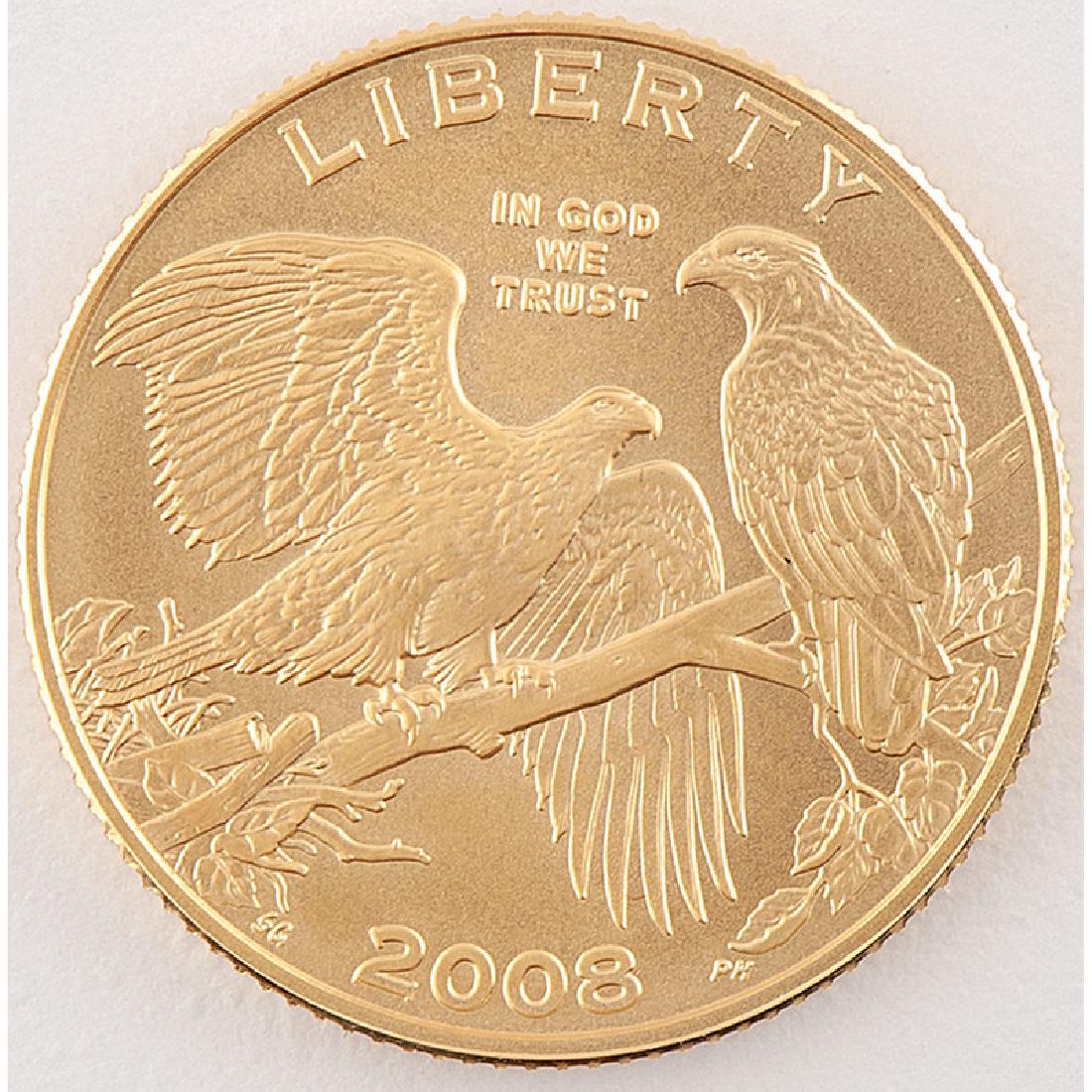 United States Bald Eagle Recovery and National Emblem: United States Bald Eagle Recovery and National Emblem Gold $5 2008-W One United States Bald Eagle Recovery and National Emblem $5 Gold: 2008-W.