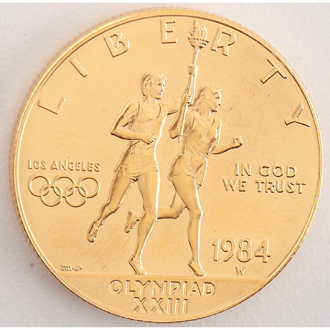United States Los Angeles Olympiad Gold $10 1984-W (1 of 2)