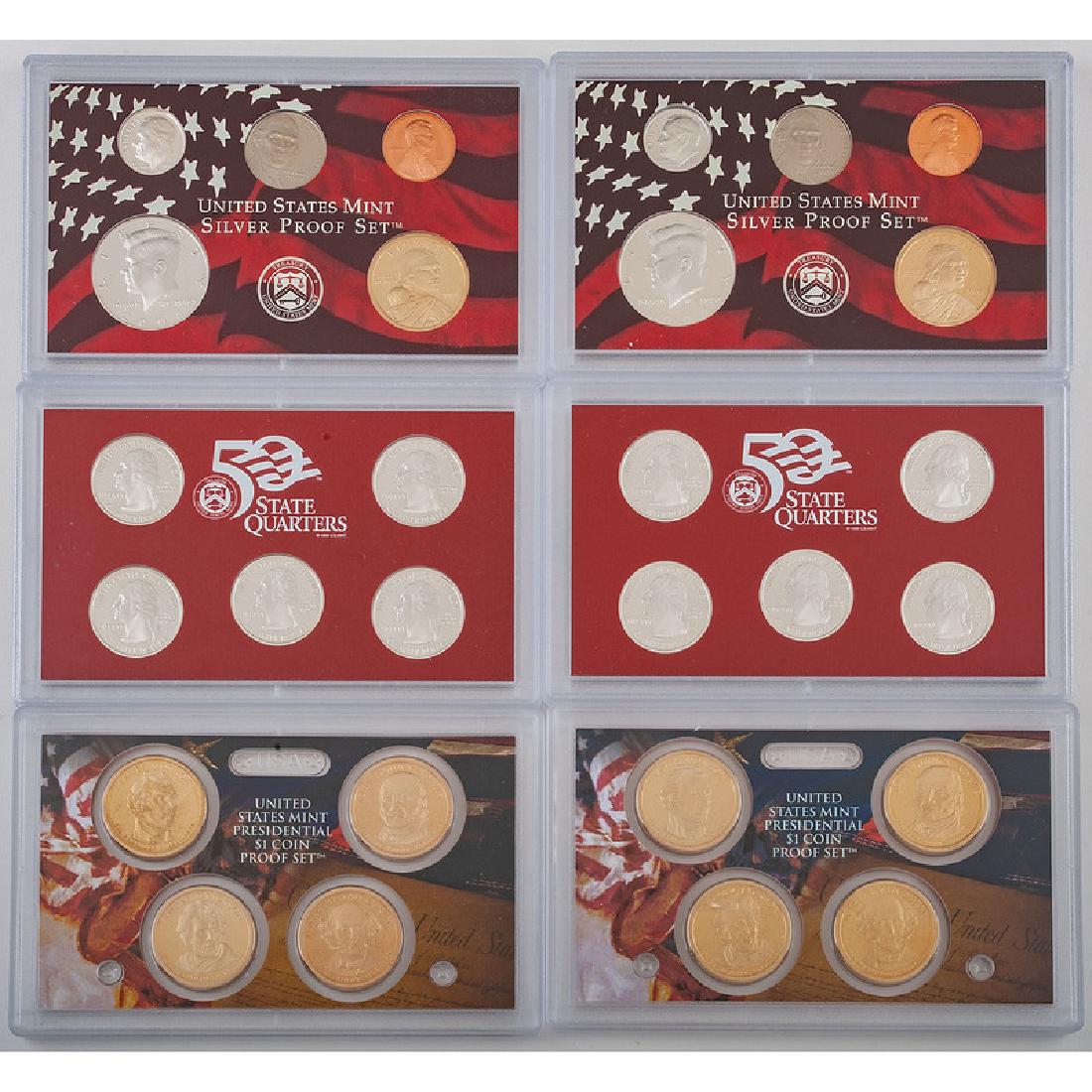 United States Mint Silver Proof Sets 2008-2009-2010, (1 of 6)