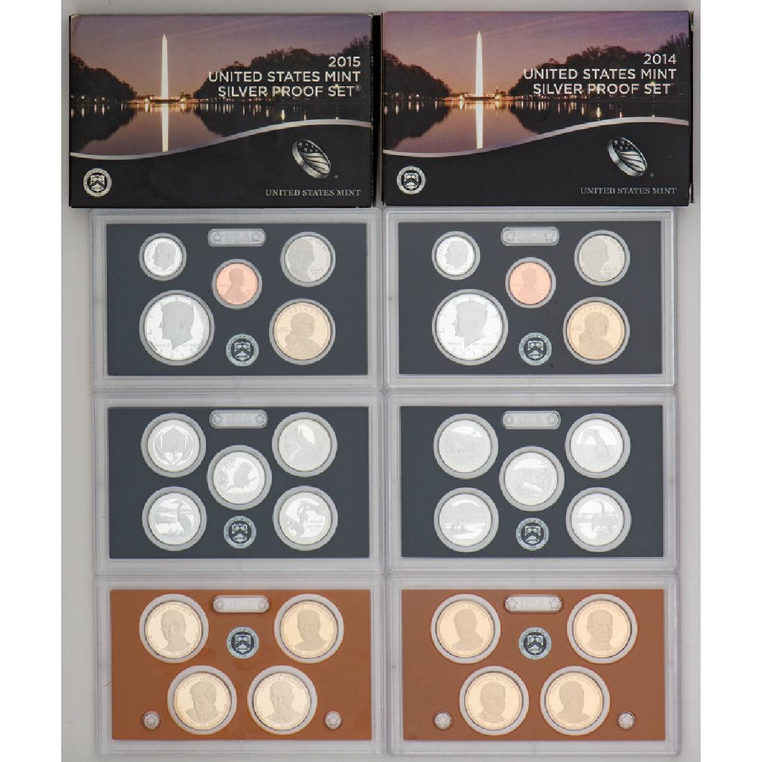 United States Mint Proof Sets 2014-2015, Lot of Five (1 of 4)