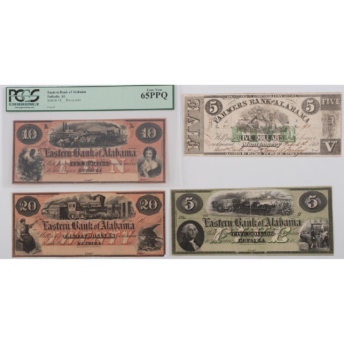 Alabama Obsolete Currency, Lot of Four (1 of 2)
