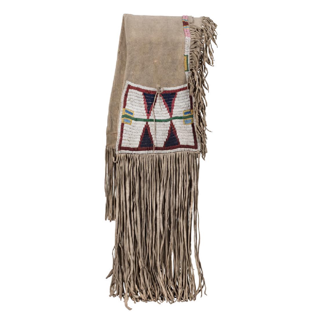 Ute Beaded Hide Saddle Blankets