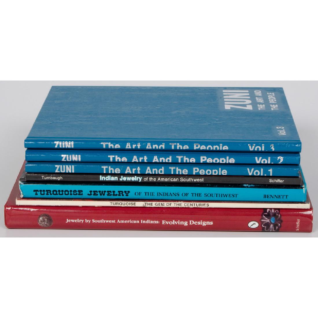 [Southwest] Books on Jewelry: includes: Bennet, Edna Mae and John F. Turquoise Jewelry of the Indians of the Southwest. 1974 Branson, Oscar T. Turquoise The Gem of the Centuries. First Edition. 1975 Schiffer, Nancy N. Jewelry by S