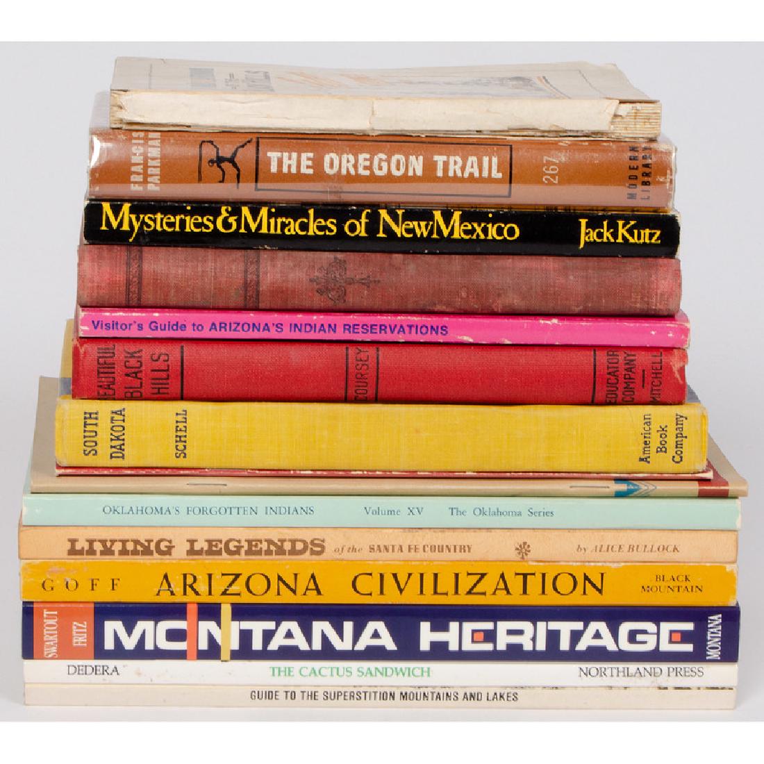 [General] Books on United States Travel: includes: Bullock, Alice. Living Legends of the Santa Fe Country. 2nd edition. 1972 Coursey, O. W. Beautiful Black Hills. 1926 De Mente, Boye. Visitor's Guide to Arizona's Indian Reservations. 1978