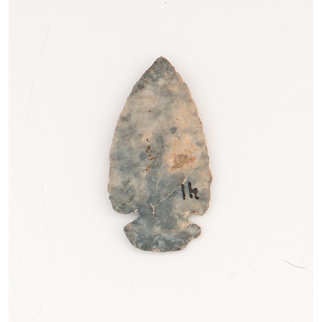 A Miniature St. Charles Dovetail Point,: A Miniature St. Charles Dovetail Point, From the Collection of Jon Anspaugh, Wapakoneta, Ohio Archaic Period, 8000-500 B.C. length 1.5 in.