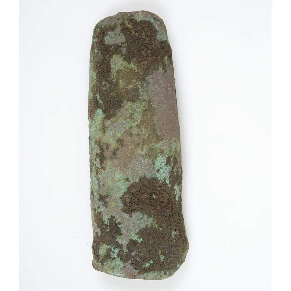 An Old Copper Culture Gouge: From the Collection of Roger "Buzzy" Mussatti, Michigan Old Copper Culture, 7000-3000 B.C. Okanogan County, Wisconsin length 4 in.