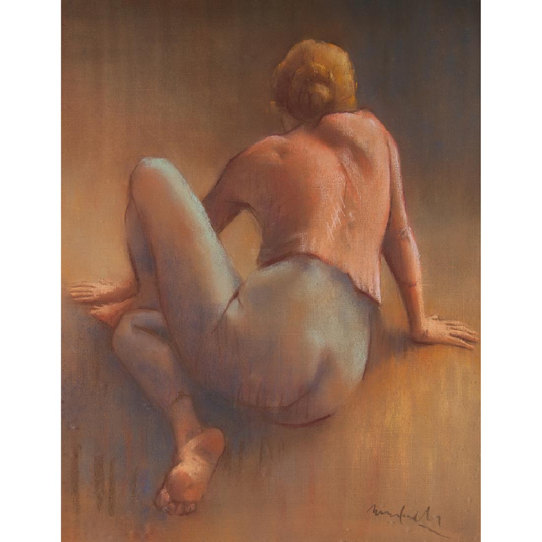 Robert Maxwell (American, b. 1929) Pastel: Robert Maxwell (American, b. 1929) Pastel Ballerina second half 20th century signed l.r. framed 22.75 x 17.75 in. (sight), 31.25 x 26.25 in. (frame)