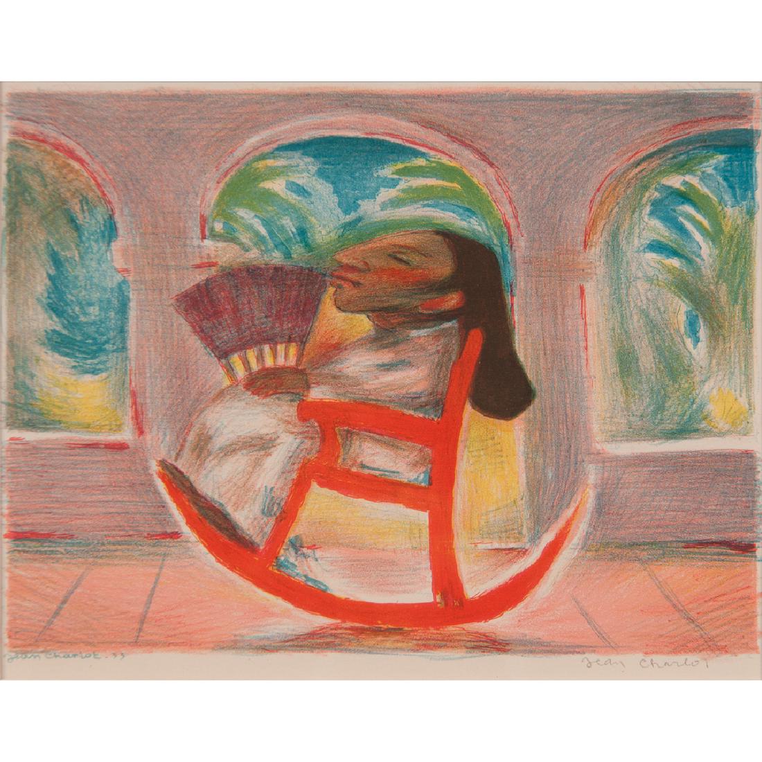 Jean Charlot (French, 1898-1979) Lithographs: Jean Charlot (French, 1898-1979) Lithographs Three lithographs, including: Mother and Child, 1933, signed l.r. and signed and dated '33 l.l., framed; 8.5 x 6.25 in. (sight), 21.25 x 18.25 in. (frame);