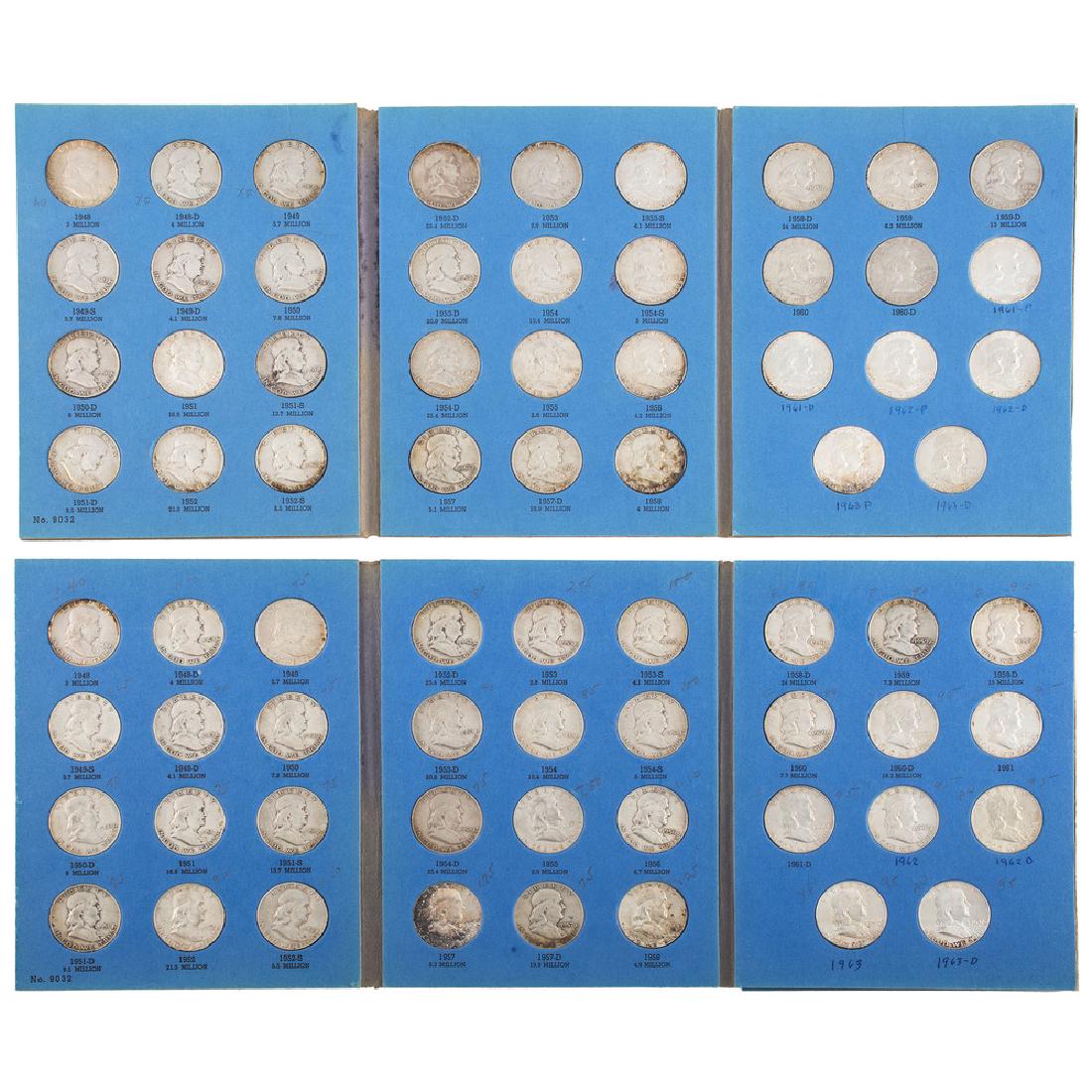 United States Franklin Half Dollars, Lot of Seventy (1 of 2)