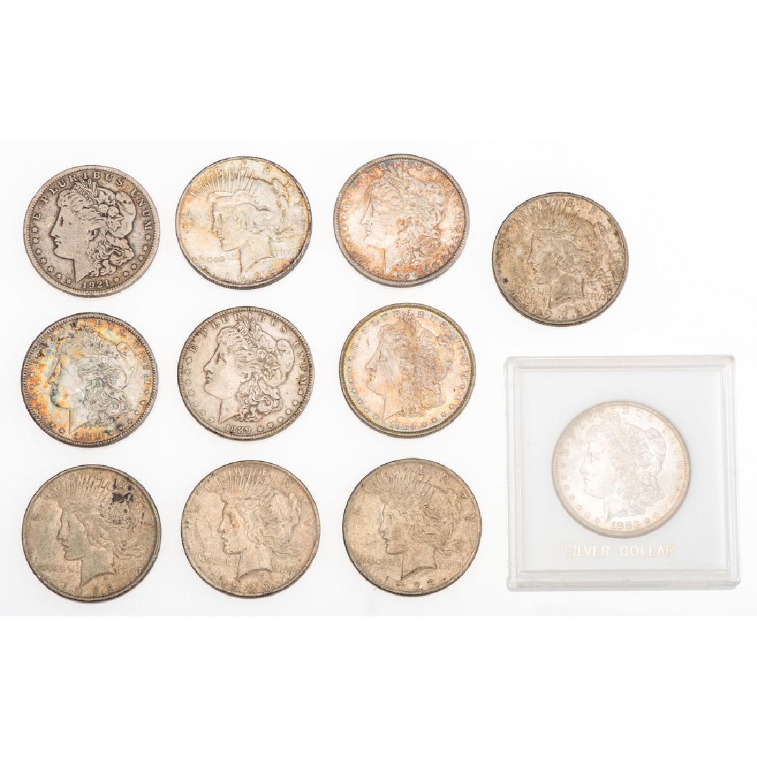 United States Morgan and Peace Silver Dollars, Lot of (1 of 2)