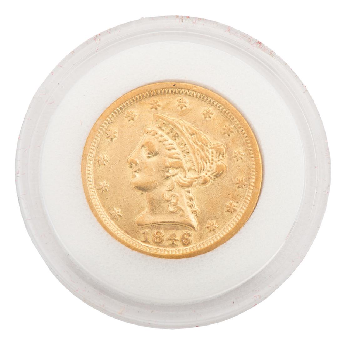 United States $2.50 Gold Liberty Head 1846 (1 of 2)