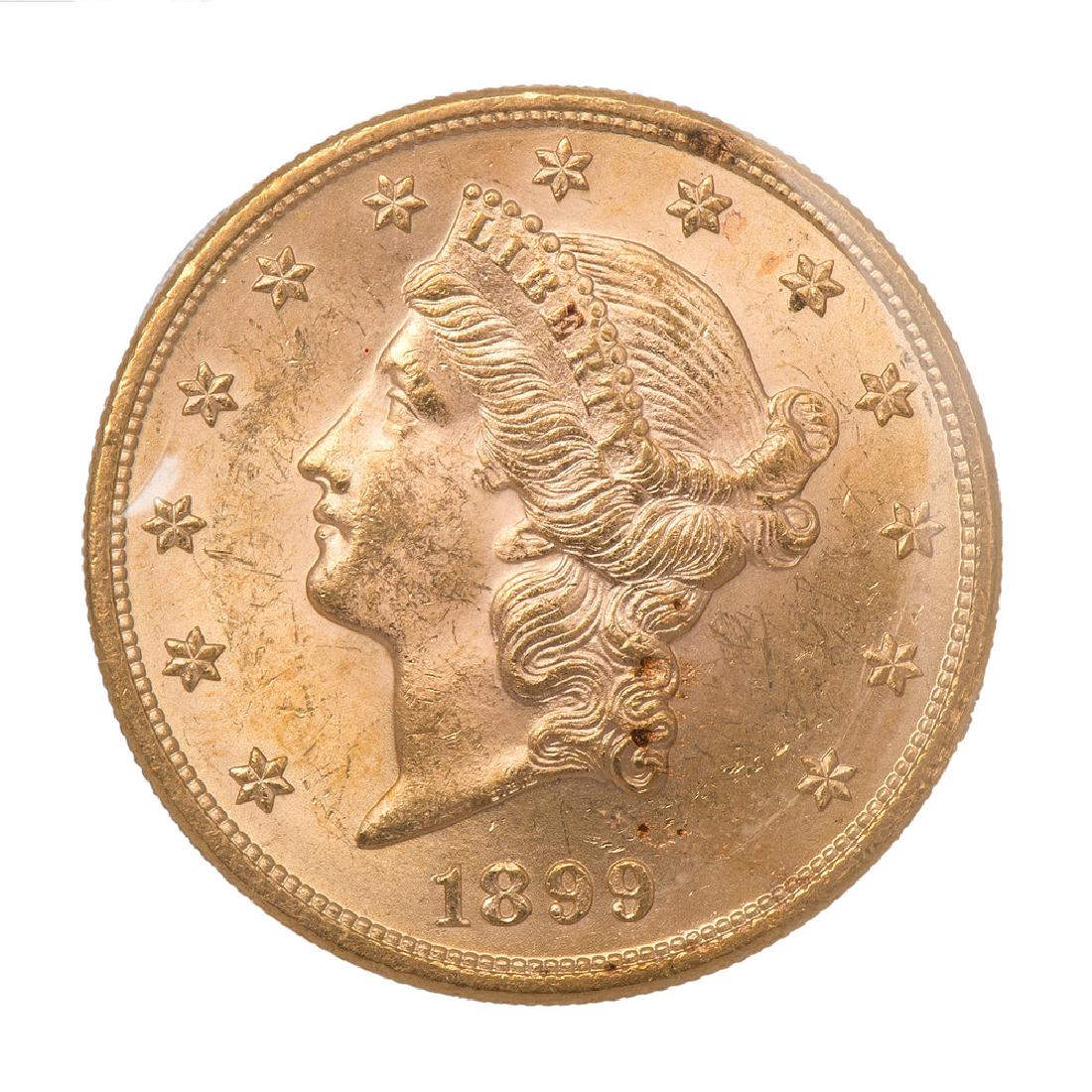 United States $20 Gold Liberty Head 1899 (1 of 2)