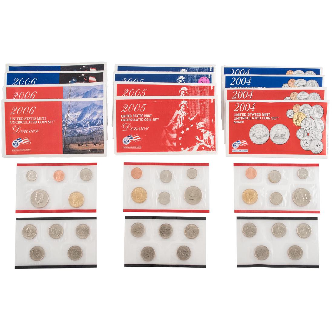 United Sates mint Uncirculated Coin Sets 2004-2006 (1 of 2)