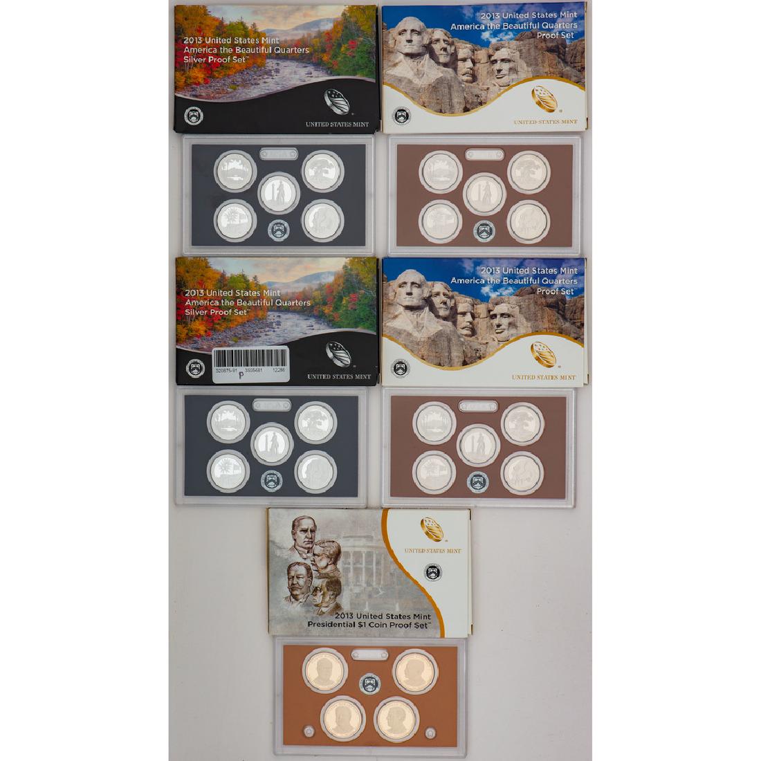 United States Mint Proof Sets 2013, Lot of Five (1 of 2)
