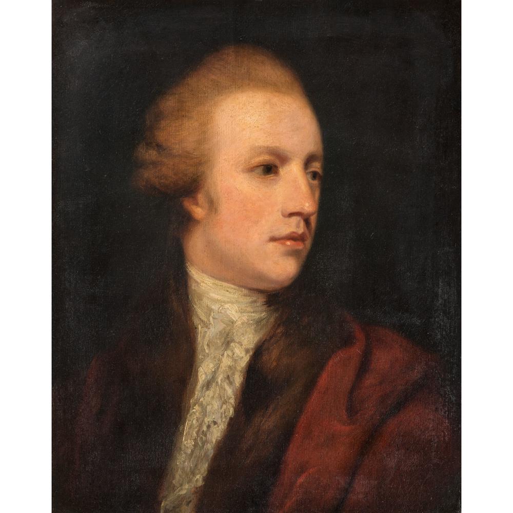 After Joshua Reynolds, Portrait of James Coutts: English, 18th or early 19th century. Oil on canvas, housed in a gilt frame, unsigned; 21.25 x 17.25 in. (sight), 29 x 25 in. (frame). The plaque affixed to the frame misidentifies the sitter as Sir J