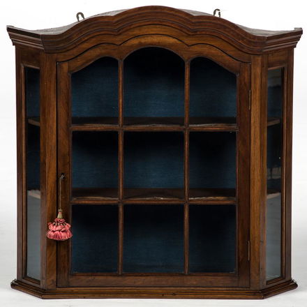 English Mahogany Hanging Curio Cabinet Sep 27 2019 Cowan S