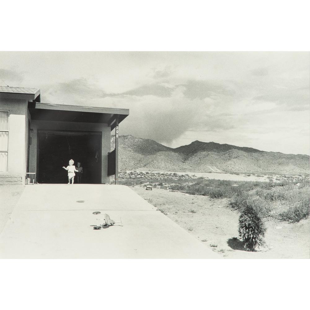 Garry Winogrand (American, 1928-1984): Albuquerque, New Mexico, 1957 gelatin silver print, printed before 1974 inscribed on verso in pencil Print received from Garry Winogrand 1973-75 / GW 99005 / 1957 and signed Geoff Winningham framed