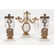 Gilt Metal Girandole Garniture Set